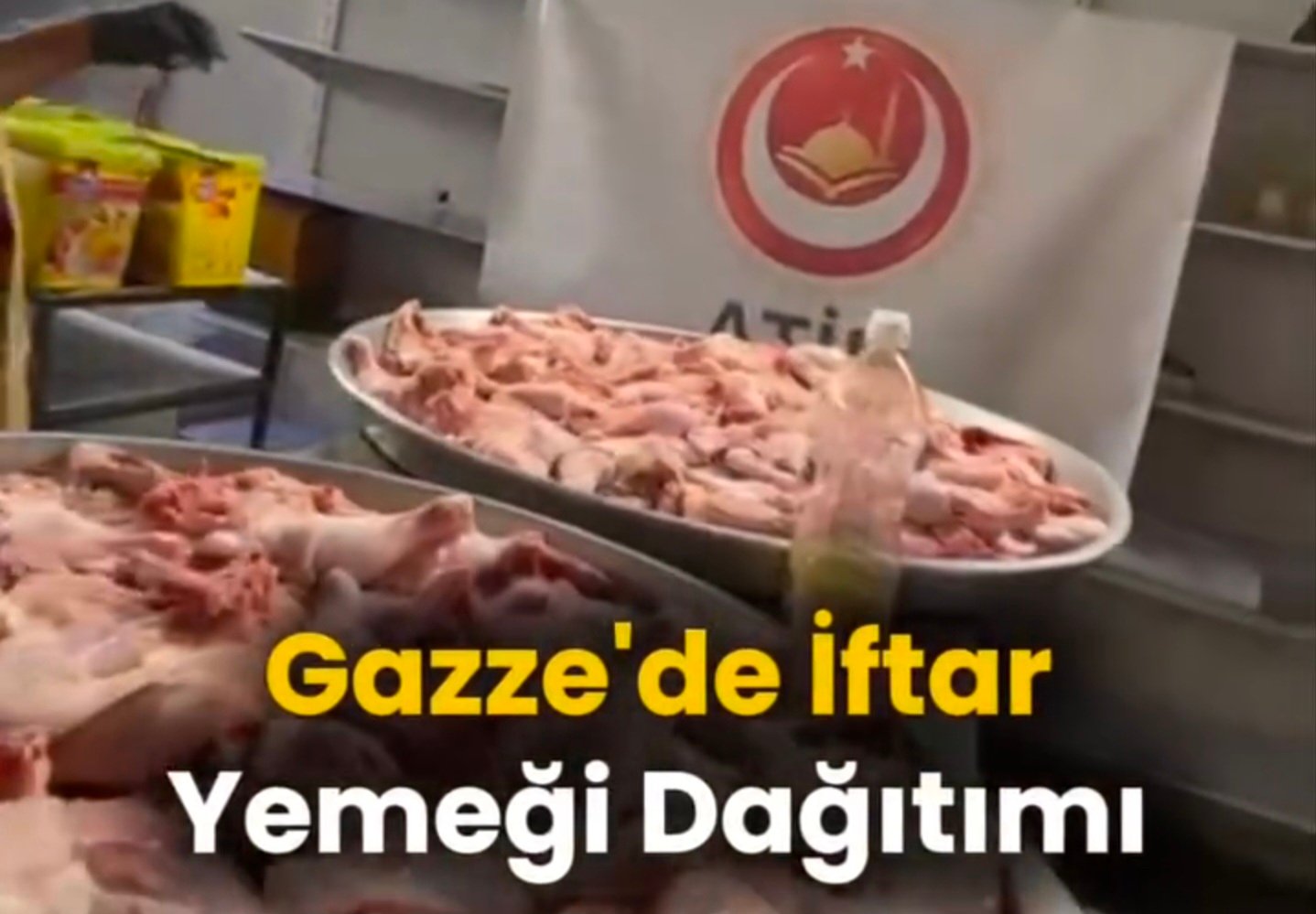 ATIB Hacı Bayram Camii Kadın Kollarının Gazze için hayır kahvaltısında elde ettiği gelirden Filistinın Gazze şehrindeki kardeşlerimiz için Iftar sofraları kuruldu..